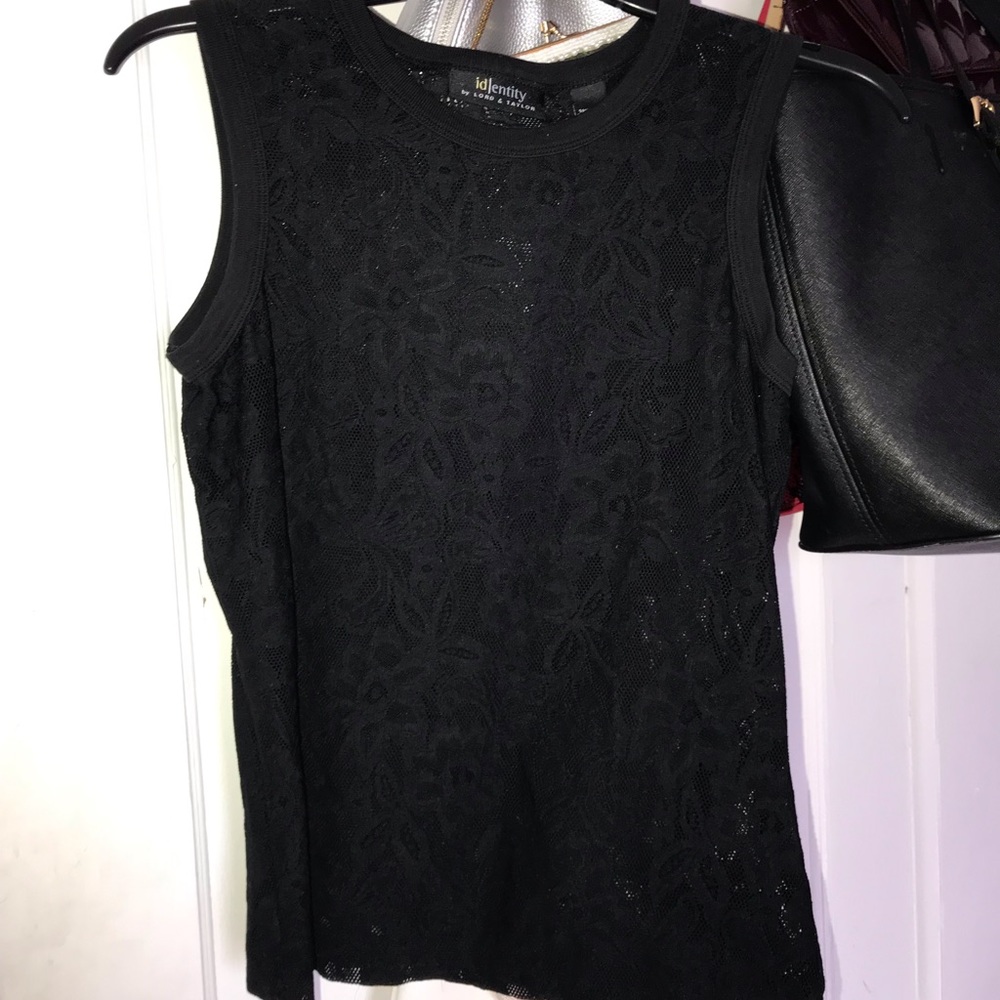 Black lace top